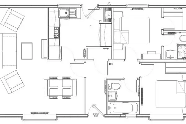 Sonata 36x20 Floorplan